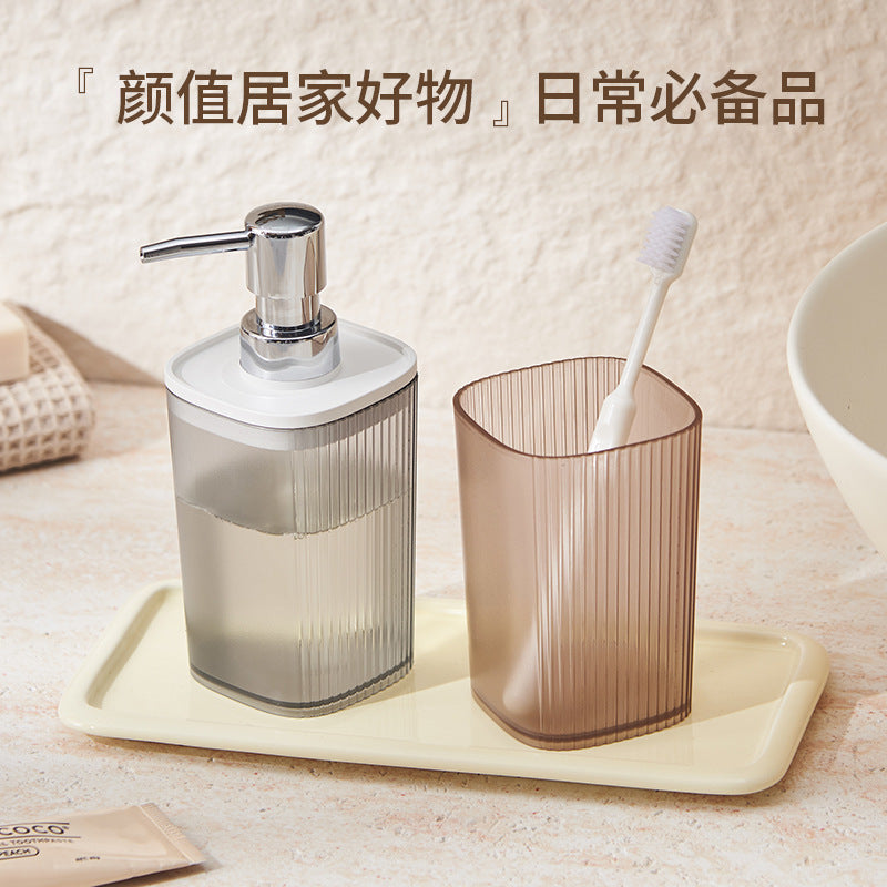 Luxury Hotel Hand Sanitizer Dispenser Bottle High-Value Bathroom Shower Gel Shampoo Empty Bottle Press-Type Set