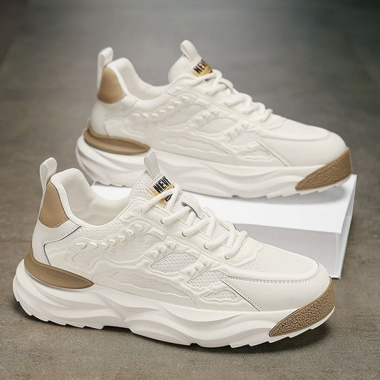 New Fashion Versatile Dad Sneakers2024Summer Trend Thick-Soled Height-Increasing Men's Shoes Mesh Breathable Casual Sneakers