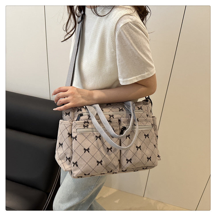 2025Summer New Simple Fashion Underarm Tote Bag This Year's Trendy Retro Commuter Shoulder Bag for Women