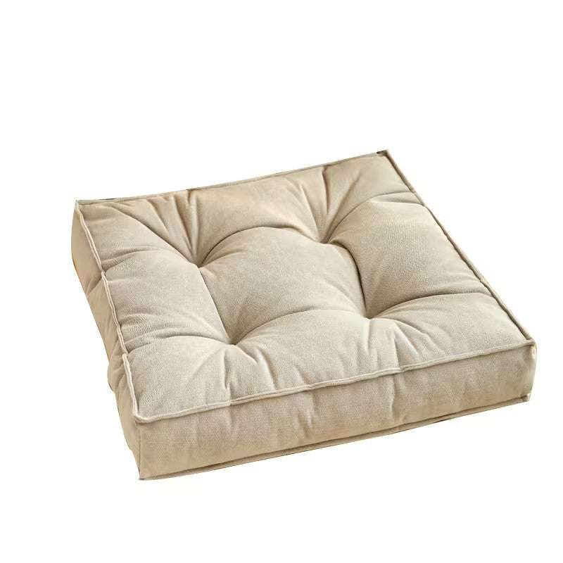 Northern Europe ins Solid Color Cushion Office Chenille Thickened Chair Pad Bedroom Bay Window Cushion Tatami Futon