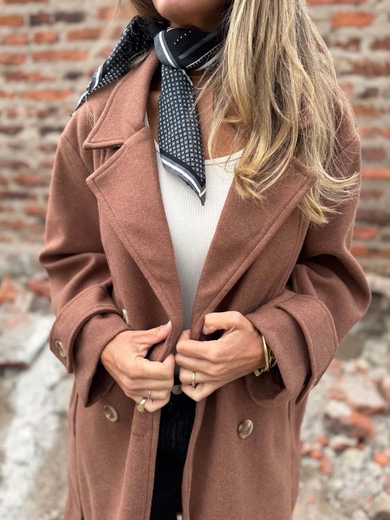 2025Amazon European and American Cross-Border Autumn Winter New Lace-Up Cardigan Casual Long Sleeve Turn-Down Collar Woolen Pocket Coat for Women