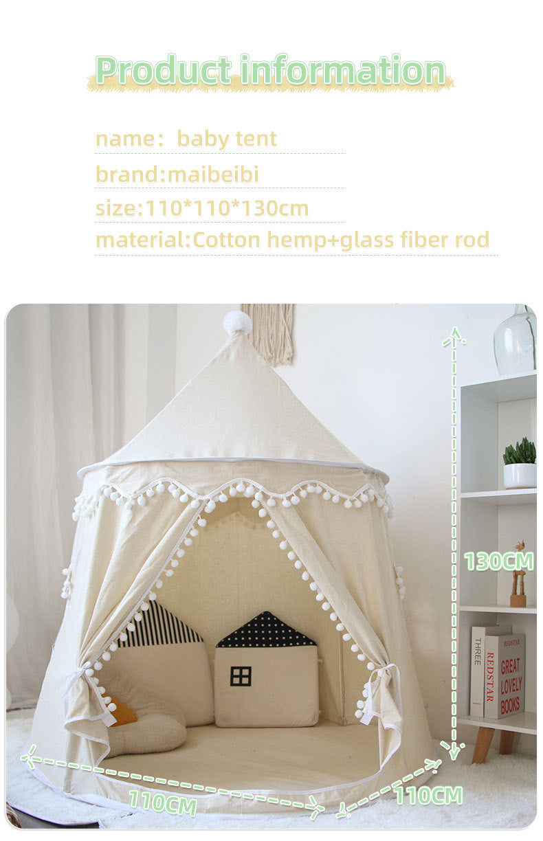 Large Space Children's Tent Portable Indoor Boys Girls Game House Castle Small House