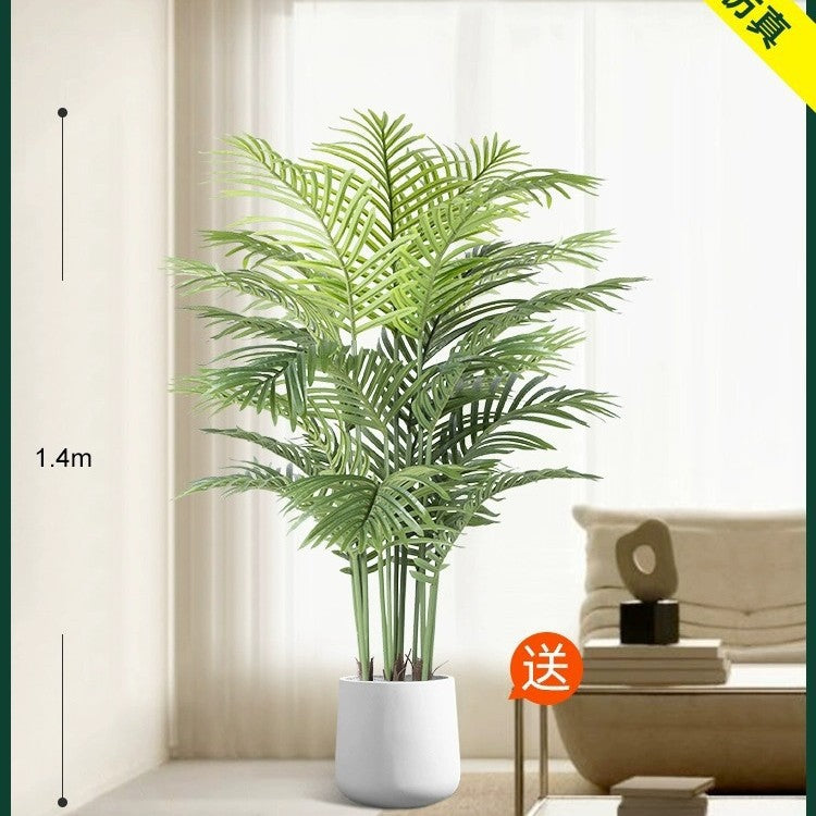 Artificial Green Plant High-End Light Luxury Anthurium Floor Potted Fake Flower Tree Indoor Living Room Bionic Plant Decorative Ornament