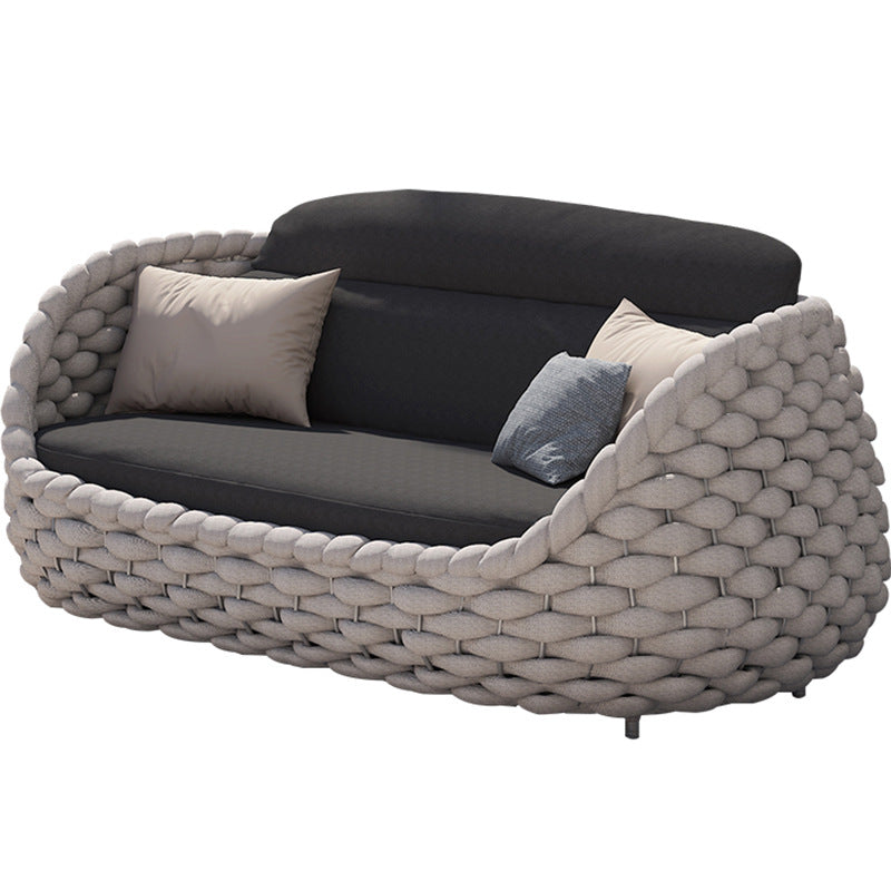 Nordic Courtyard Garden Rattan Sofa Designer Outdoor Open Balcony Leisure Furniture Sales Office Outdoor Rattan Chair