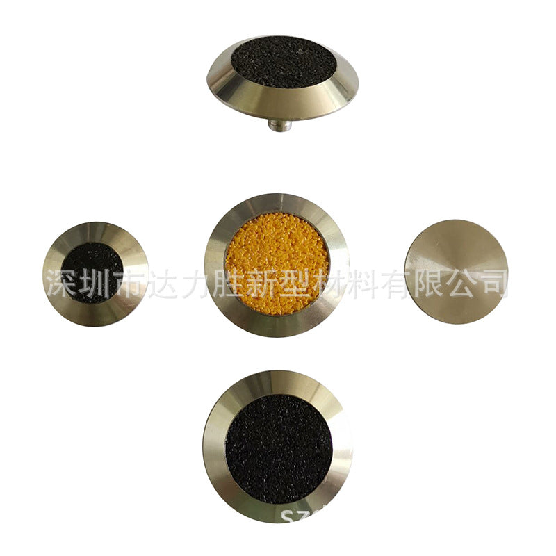 Diamond Sand Anti-Slip Strip304Stainless Steel Blind Walk Strip Guide Stud316Braille Guide Posts for Blind People