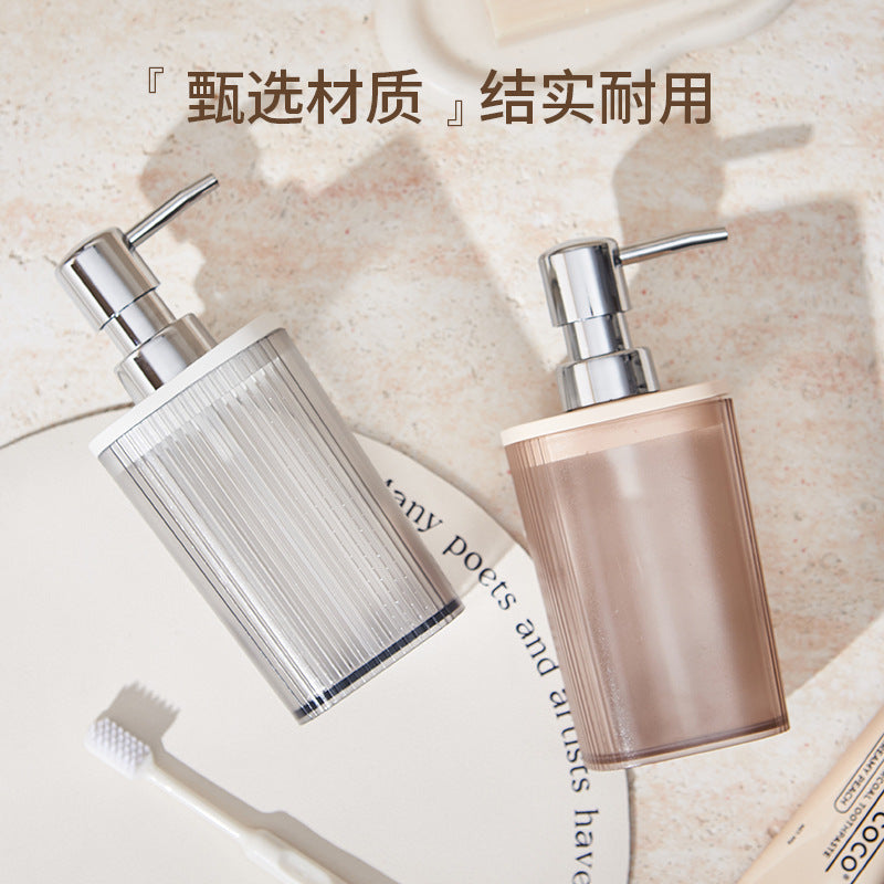 Luxury Hotel Hand Sanitizer Dispenser Bottle High-Value Bathroom Shower Gel Shampoo Empty Bottle Press-Type Set