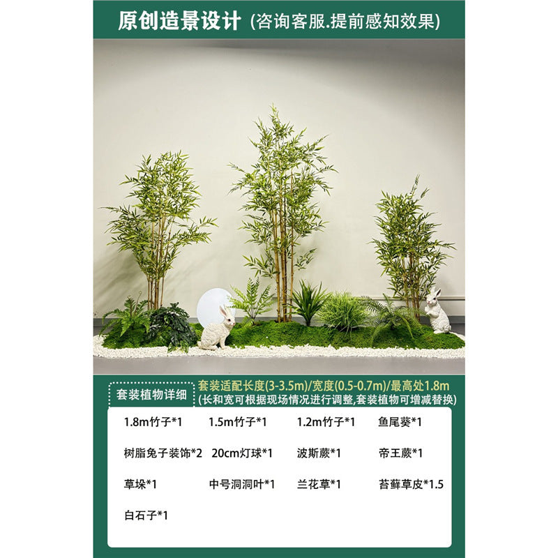 Artificial Plant Landscaping Large Anthurium Traveler's Palm Potted Plant Office Dining Room Staircase Under Cabinet Window Green Plant Decoration