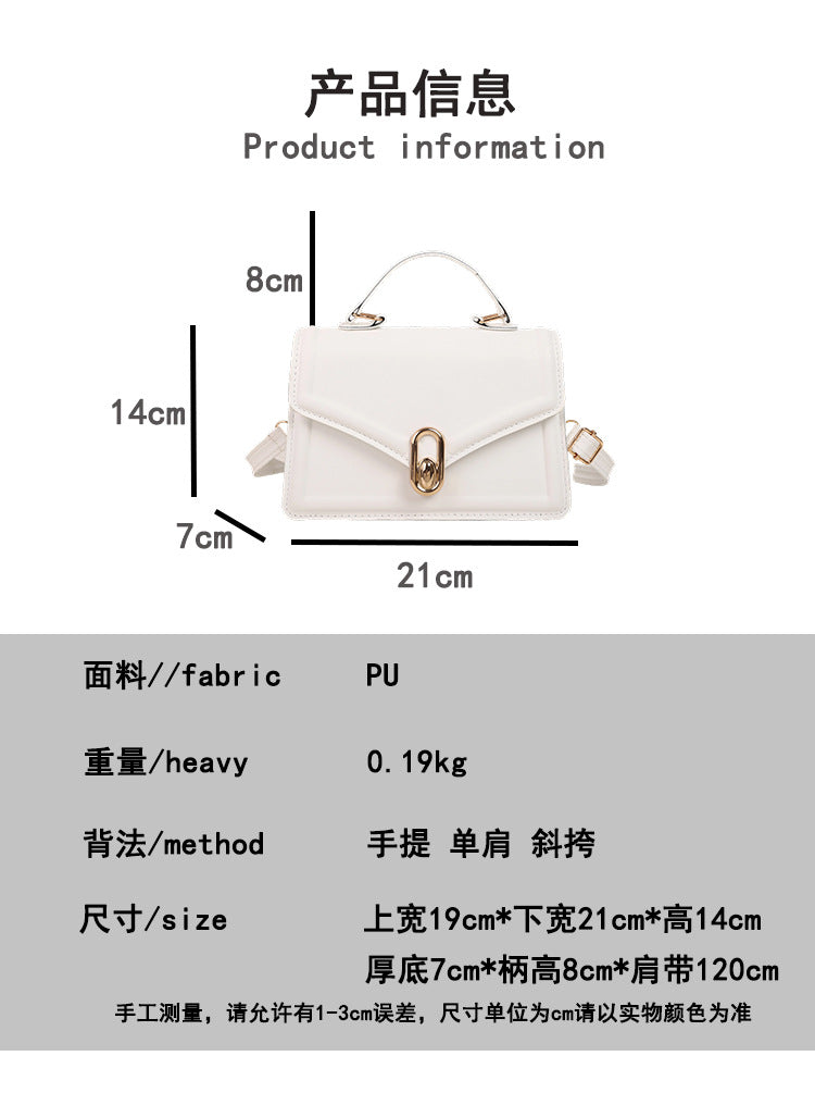 Fashionable and Elegant Small Square Bag2025Summer New Korean Style Niche Casual Commuter Crossbody Bag Trendy Shoulder Bag