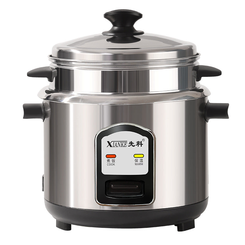 Mini Rice Cooker3-4Small Rice Cooker1-2People304Stainless Steel Food Grade Inner Tank Household Old Style5-6