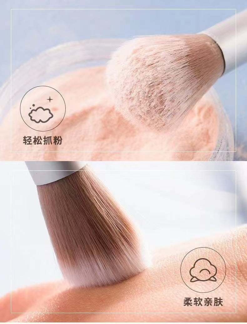 Blush Brush Loose Powder Brush Portable Short Soft Fiber Hair Small Odin Loose Powder Makeup Brush Beauty Tool