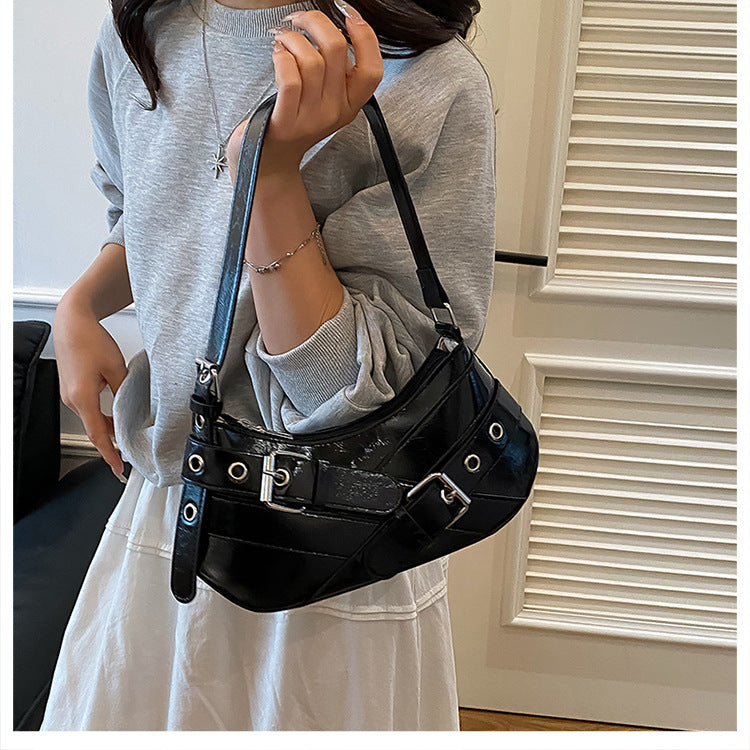 Women's Bag2025New Bag Niche Texture Baguette Bag Retro Underarm Bag Versatile ins Trendy Single Shoulder Crossbody Bag