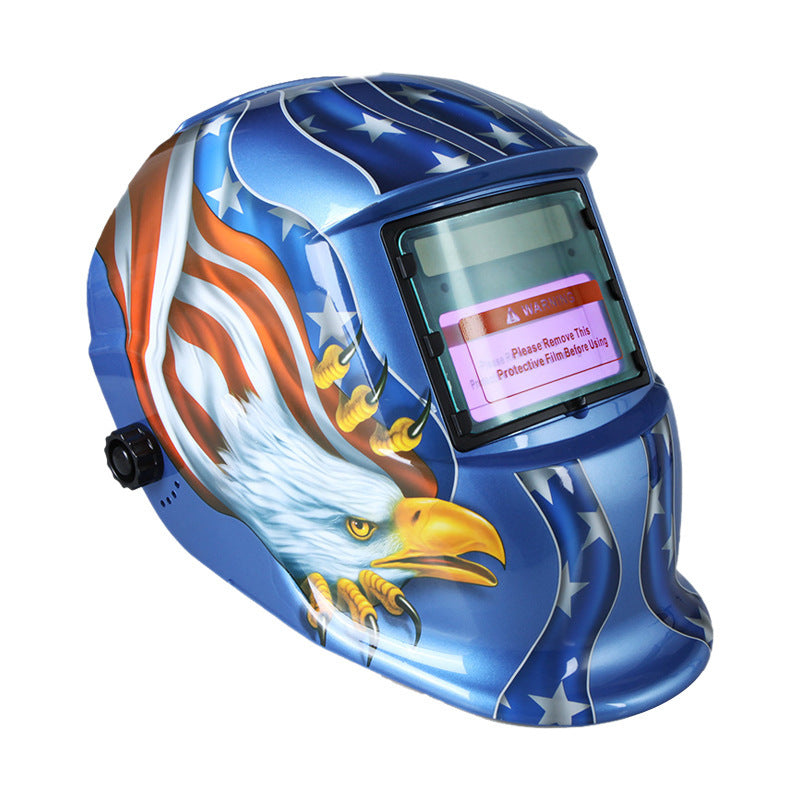 107Solar Automatic Dimming Welding Protective Mask Head-mounted Argon Arc Welding LCD Welder Mask