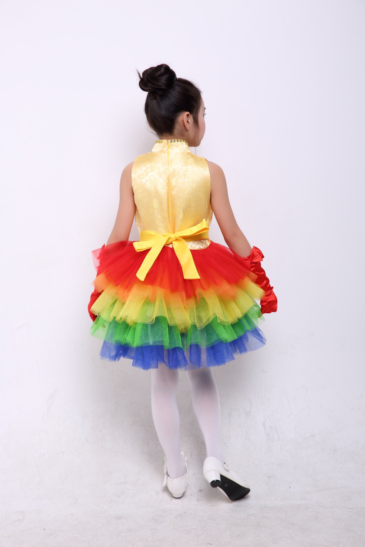 Children's Performance Costumes for Boys and Girls Chinese Style Primary and Secondary School Students Chorus Costumes Princess Dress Puffy Skirt Long Pants Performance Costumes