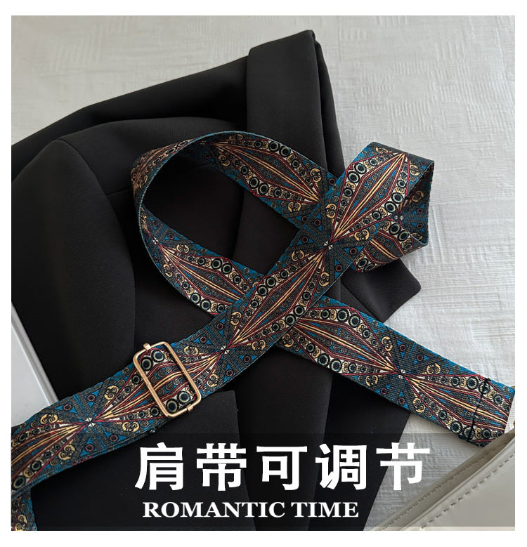 2025Summer New Women's Bag Simple Fashion Single Shoulder Bag European and American Trendy Women's Crossbody Bag Commuter Tote Bag
