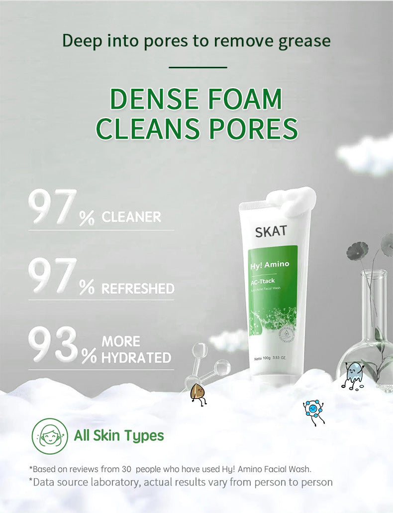 Cross-Border All-English SKAT Salicylic acid facial cleanser Salicylic Acid Facial Cleanser Wholesale