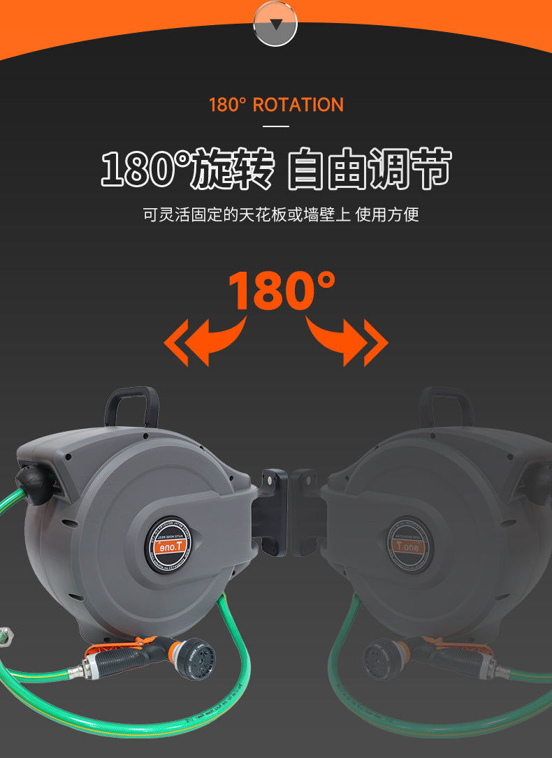Garden Irrigation Water Sprinkler Garden Irrigation Water Gun Water Sprinkler Equipment Automatic Retractable Hose Reel Tool Wholesale