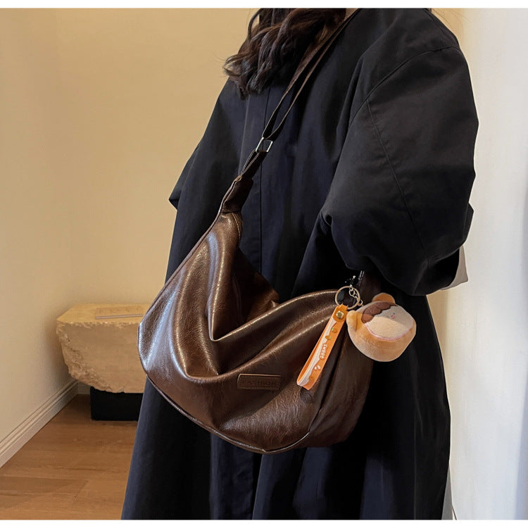 Niche Underarm Bag for Women2024New Autumn and Winter Fashion Retro Dumpling Bag High-end Versatile Shoulder Crossbody Bag