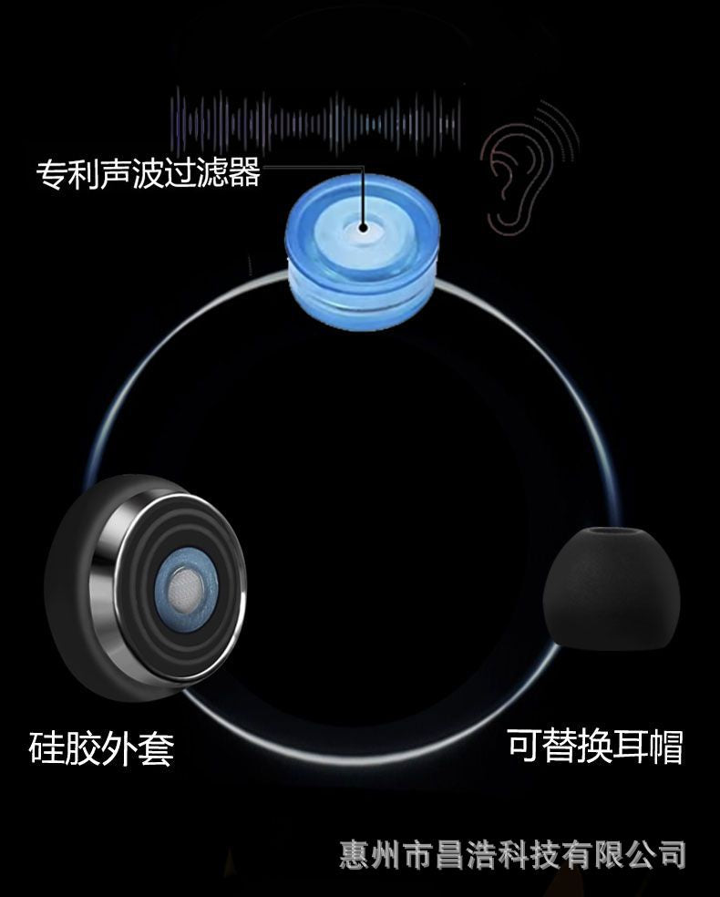 Cross-Border Hot Sale Noise-Cancelling Earplugs Silent Sleep Soundproof Anti-Noise Earplugs Split Silicone Earplugs Waterproof Manufacturer Wholesale