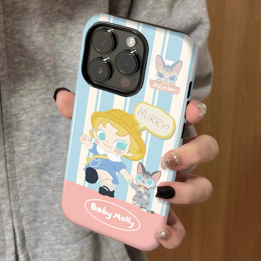 Jasmine and the Kitten Suitable for Apple's new phone case for girls, Japanese-style cartoon
