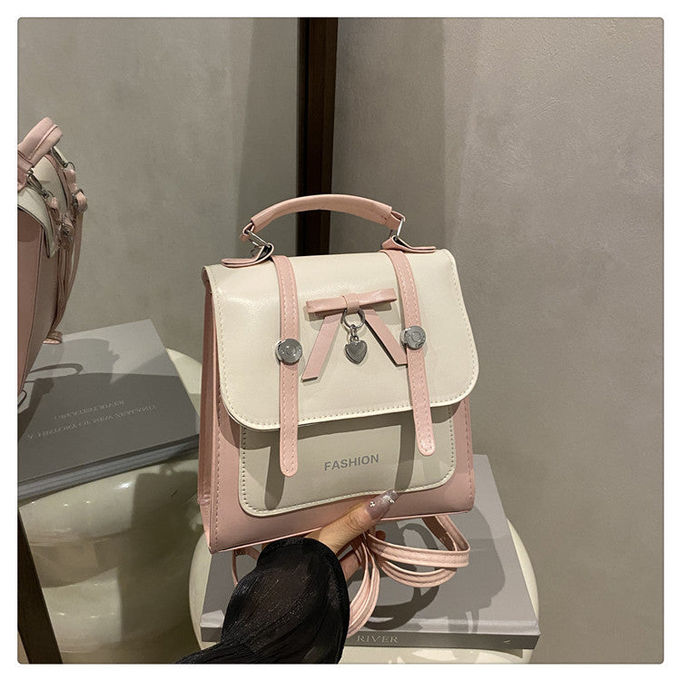 Single Shoulder Double Shoulder Women's Bag2025New Fashionable Girly Casual Multi-use Small Square Bag Spring Summer Hot-selling Women's Bag