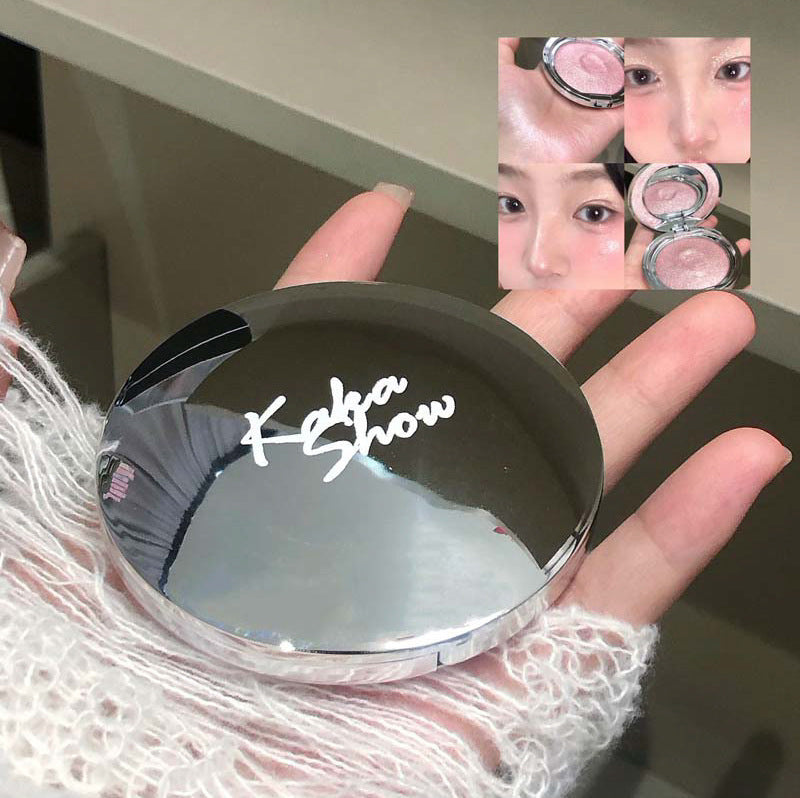 kakashow Single Color Highlighter Cream Crushed Diamond Clear Sparkling Pearl Fine Shimmer 3D Brightening Mashed Potato Blush C465