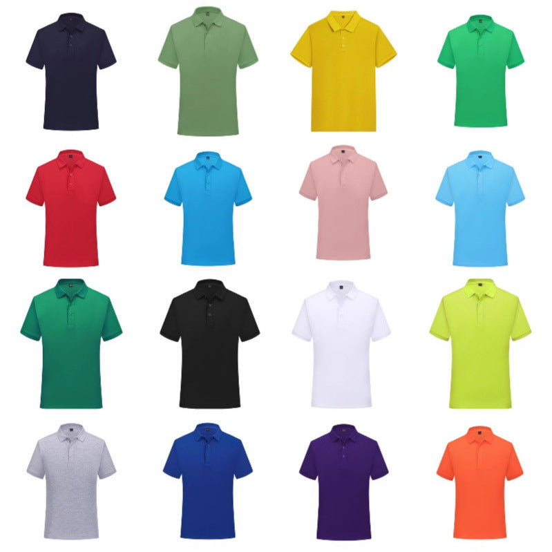 Short Sleeve polo Men's Summer Workwear Turn-down Collar Printed Work Shirt logo Patterned Advertising Shirt for Men polo Shirt