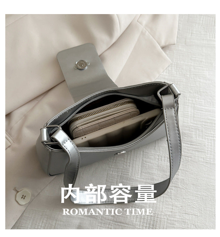 Korean Style Versatile Bag for Women2025Spring New Trendy Fashionable Single Shoulder Bag with Bowknot ins Underarm bag