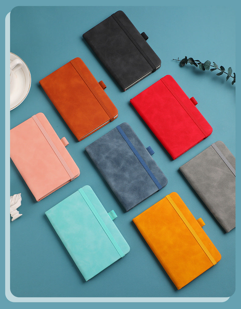 In-stock Cross-border Amazon A6Business Office Notebook Journal Internet Celebrity Planner Student Simple Strap Notebook