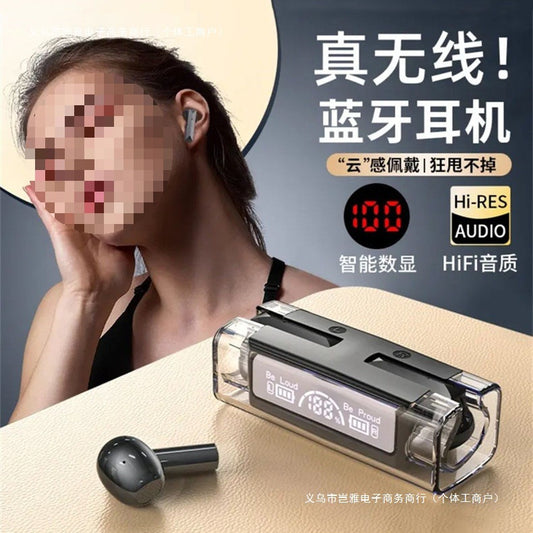 2025Binaural Wireless True Bluetooth Earbuds with Touch Control33New Noise-Cancelling Gaming Private Model Transparent