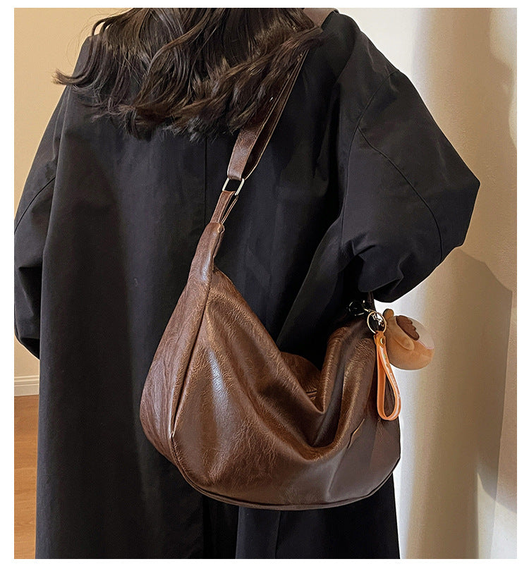 Niche Underarm Bag for Women2024New Autumn and Winter Fashion Retro Dumpling Bag High-end Versatile Shoulder Crossbody Bag