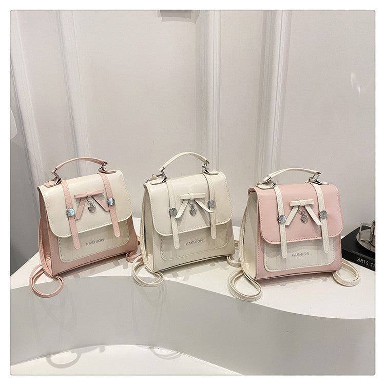 Single Shoulder Double Shoulder Women's Bag2025New Fashionable Girly Casual Multi-use Small Square Bag Spring Summer Hot-selling Women's Bag
