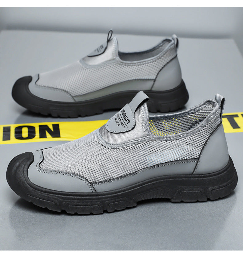 Men's Breathable Casual Shoes Summer New Fashion Sports Shoes Dropshipping Versatile Single Shoes Soft Sole Comfortable Dad Shoes
