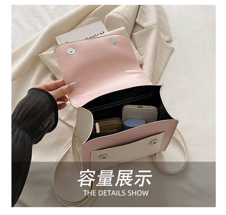 Single Shoulder Double Shoulder Women's Bag2025New Fashionable Girly Casual Multi-use Small Square Bag Spring Summer Hot-selling Women's Bag