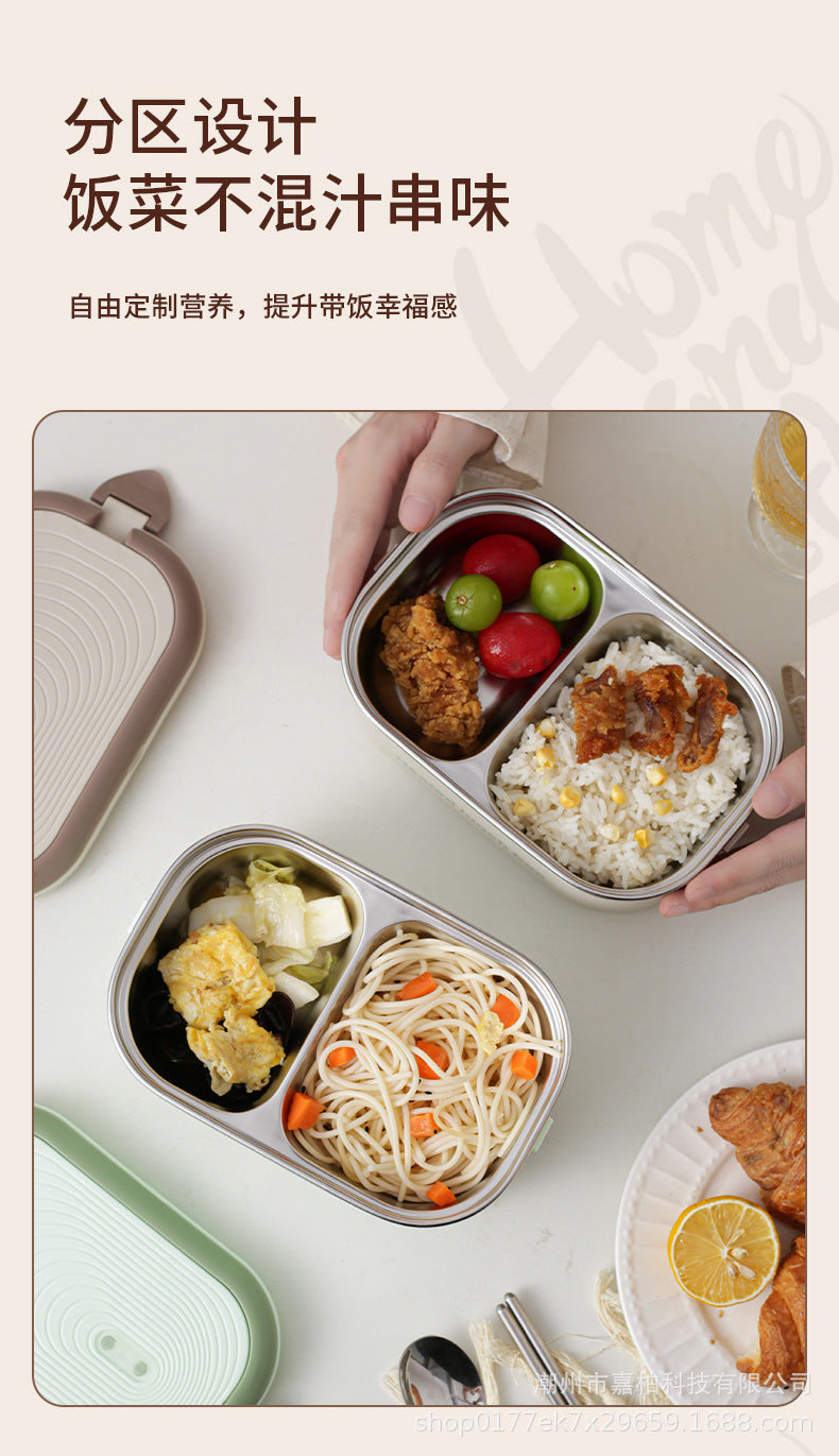 Hộp đựng cơm trưa giữ nhiệt 304Stainless Steel Portable Constant Temperature Lunch Box