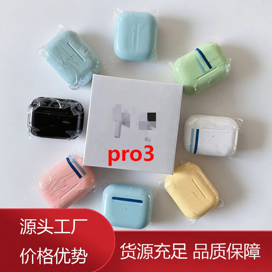 Huaqiangbei Third Generation Macarons pro3Bluetooth Headset Cross-Border New Model Sports Gaming Wireless Headset Renamed Positioning