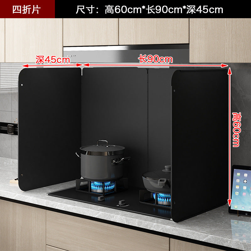 Kitchen Oil-Proof Baffle Stove Gas Stove Heat Insulation Board Foldable Storage Thickened Waterproof Fireproof High-Temperature Oil-Proof Board