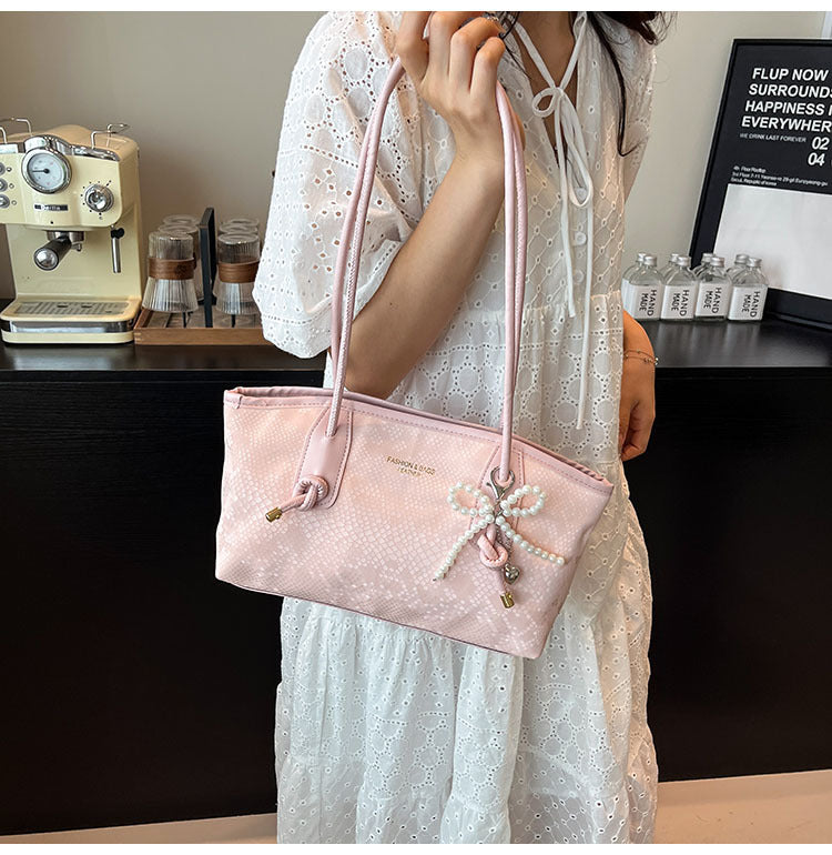 High-end stylish large-capacity women's bag2025New Spring and Summer Niche Single Shoulder Underarm Bag for Work and Commuting