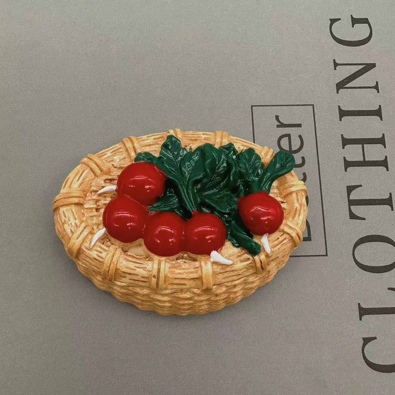 *Beautiful Little Aunt* Refrigerator Magnet 3D Creative Magnetic Sticker Simulation Food Bread Message Sticker Magnetic