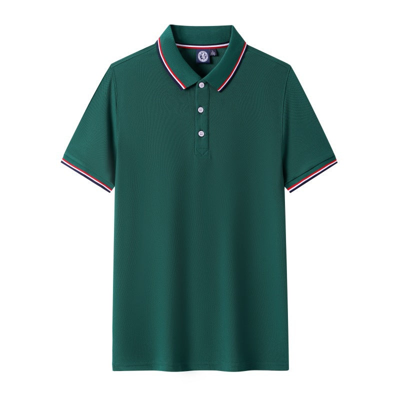 Short Sleeve polo Men's Summer Workwear Turn-down Collar Printed Work Shirt logo Patterned Advertising Shirt for Men polo Shirt