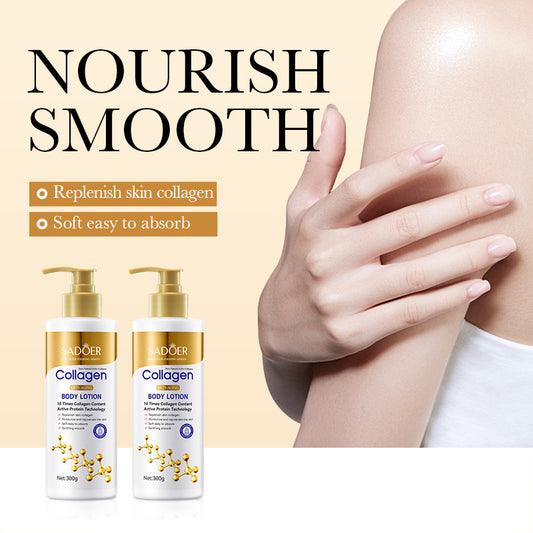 Full English Collagen Body Lotion300g SADOER Moisturizing, refreshing, and hydrating cross-border wholesale