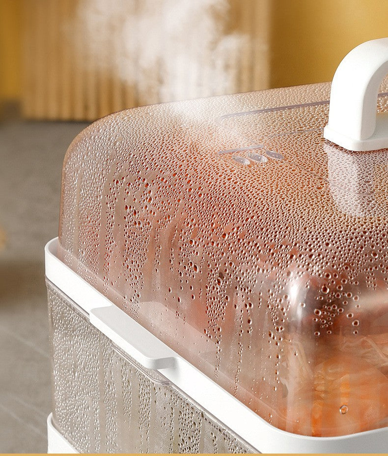 Zhigao Electric Steamer Multi-Function Home Use Steamer24L Large Capacity Visible Lid Three-Layer Gift Wholesale Electric Steamer