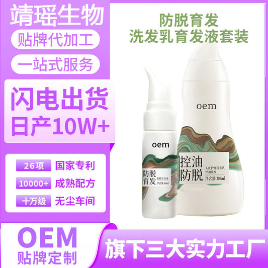 Labeling oem Anti-Hair Loss Hair Growth Shampoo and Conditioner Set Manufacturer Anti-Dandruff Oil Control Custom Processing