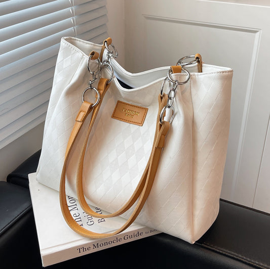 Large Capacity Bag Women's Bag2025Summer New Style Niche Commuter Bag Versatile Shoulder Bag Tote Bag Wholesale