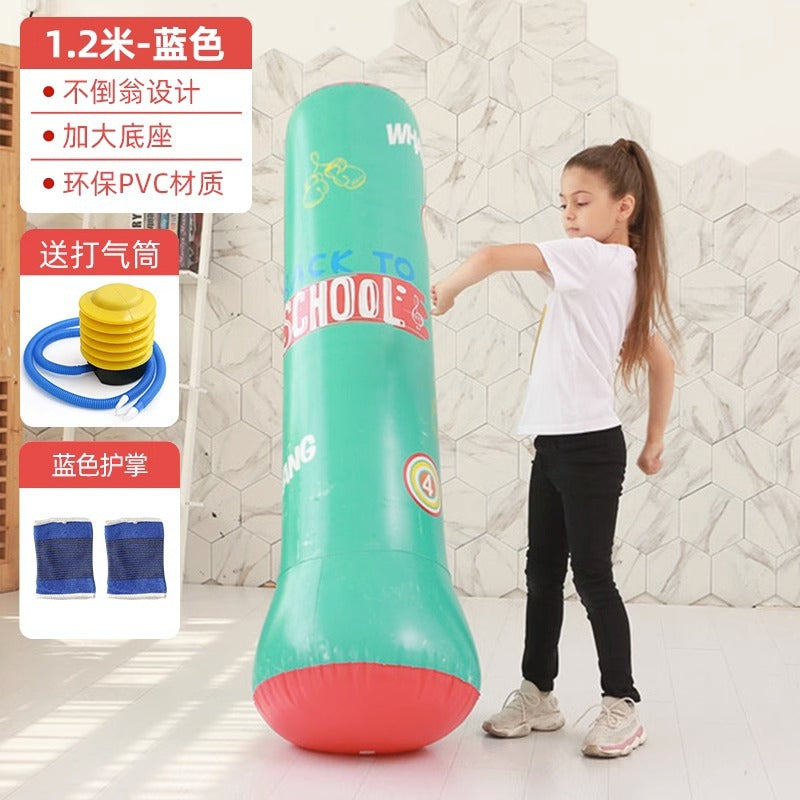 Inflatable Punching Bag Punching Column Standing Sandbag Adult Home Training Equipment Children's Equipment