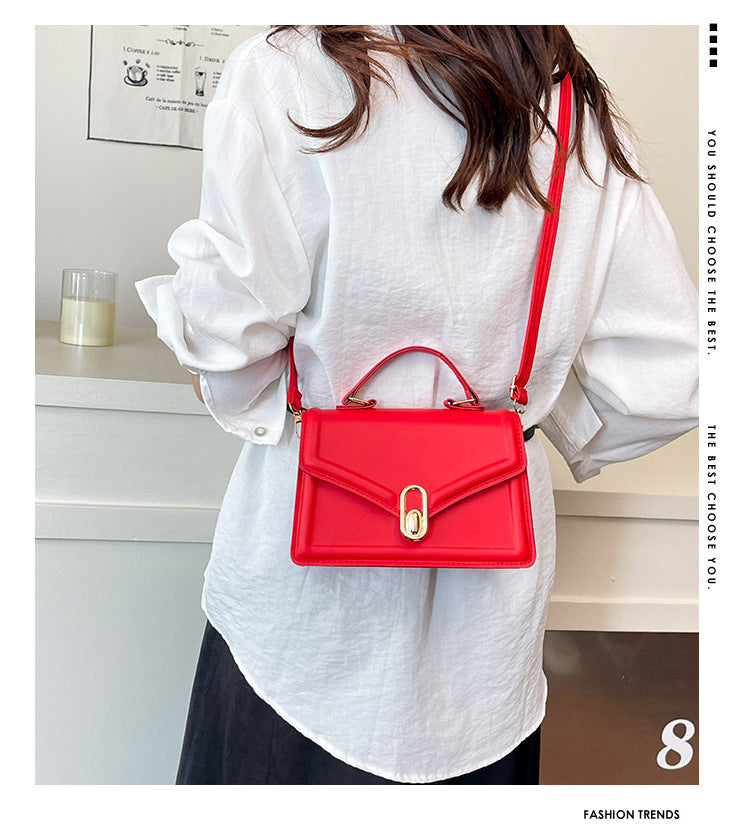 Fashionable and Elegant Small Square Bag2025Summer New Korean Style Niche Casual Commuter Crossbody Bag Trendy Shoulder Bag