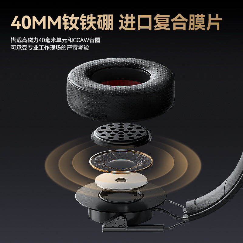 New Wolfhunter Model JT01x Over-Ear Monitoring Headphones Entry-level Movie Music Foldable Private Model Headphones In Stock