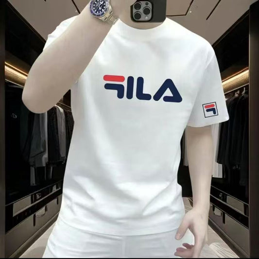 Cotton Short Sleeve T Men's American Style High-End Shirt2025Summer Men's Clothing New Slim Fit t Shirt Bottoming Shirt