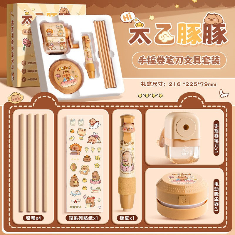 Kaba Bear Stationery Set Gift Box Cartoon Multi-Scene Use Student Graduation Gift Back-to-School Season Stationery Big Gift Pack http://detail.1688.com/offer/914519778285.html
