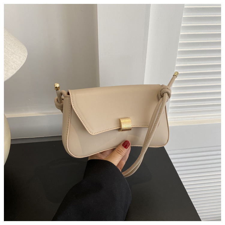 Trendy Women's Shoulder Crossbody Bag Small Square Bag2024Spring new style simple retro hand-held underarm bag