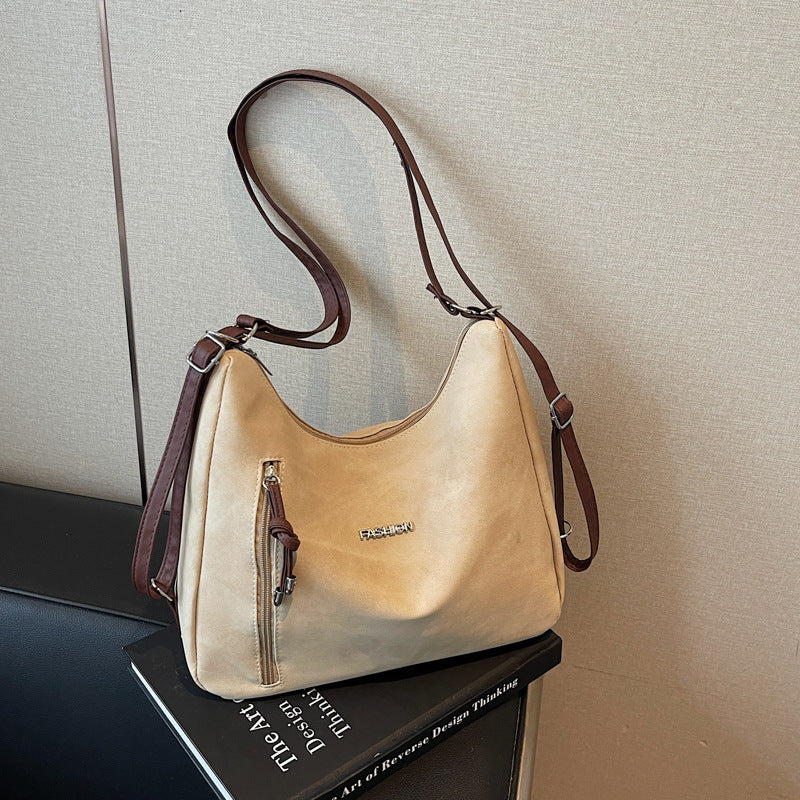 Melard Women's Bag2025New Crossbody Bag Winter Versatile High-End Feel Shoulder Bag Large Capacity Tote Bag